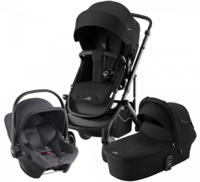 Коляска 3 в 1 Britax Roemer Smile 5Z автокресло Baby-Safe Core Space Black/Midnight Grey
