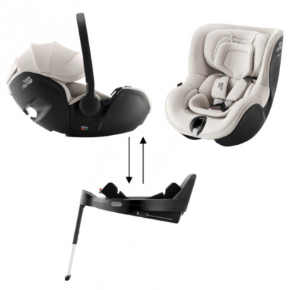 Детское автокресло Britax Roemer Baby-Safe Pro с базой Vario Base 5Z+Автокресло Dualfix 5Z Soft Taupe
