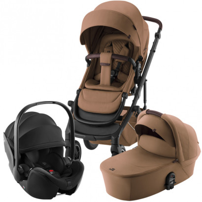 Коляска 3 в 1 Britax Roemer Smile 5Z Lux автокресло Baby-Safe Pro Warm Caramel/Space Black