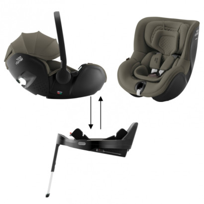 Детское автокресло Britax Roemer Baby-Safe Pro с базой Vario Base 5Z+Автокресло Dualfix 5Z набор Urban Olive